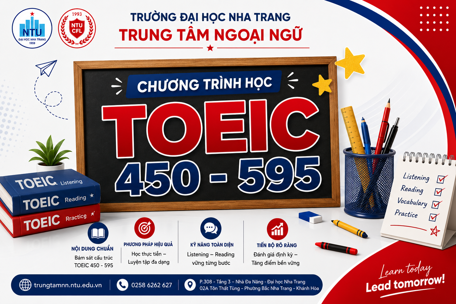 Chương trình học TOEIC 450 - 595