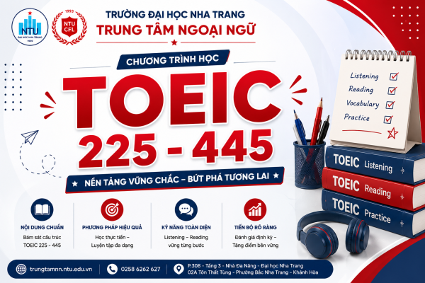 Chương trình học TOEIC 225 - 445