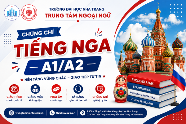 Chứng chỉ tiếng Nga A1/A2