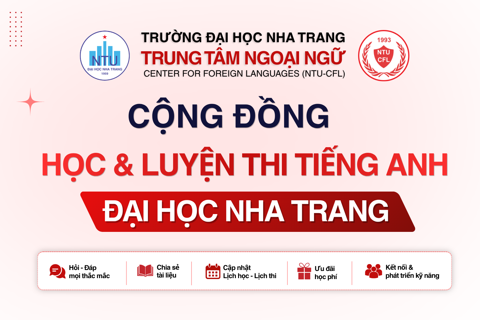 Cộng đồng học và luyện tiếng Anh Đại học Nha Trang
