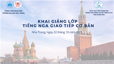 Khai giảng lớp Tiếng Nga Giao tiếp Cơ bản, hợp tác cùng Sở Du lịch Tỉnh Khánh Hoà