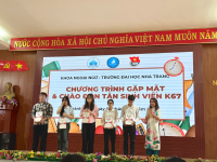 CHƯƠNG TRÌNH CHÀO ĐÓN TÂN SINH VIÊN K67 – KHOA NGOẠI NGỮ, TRƯỜNG ĐẠI HỌC NHA TRANG